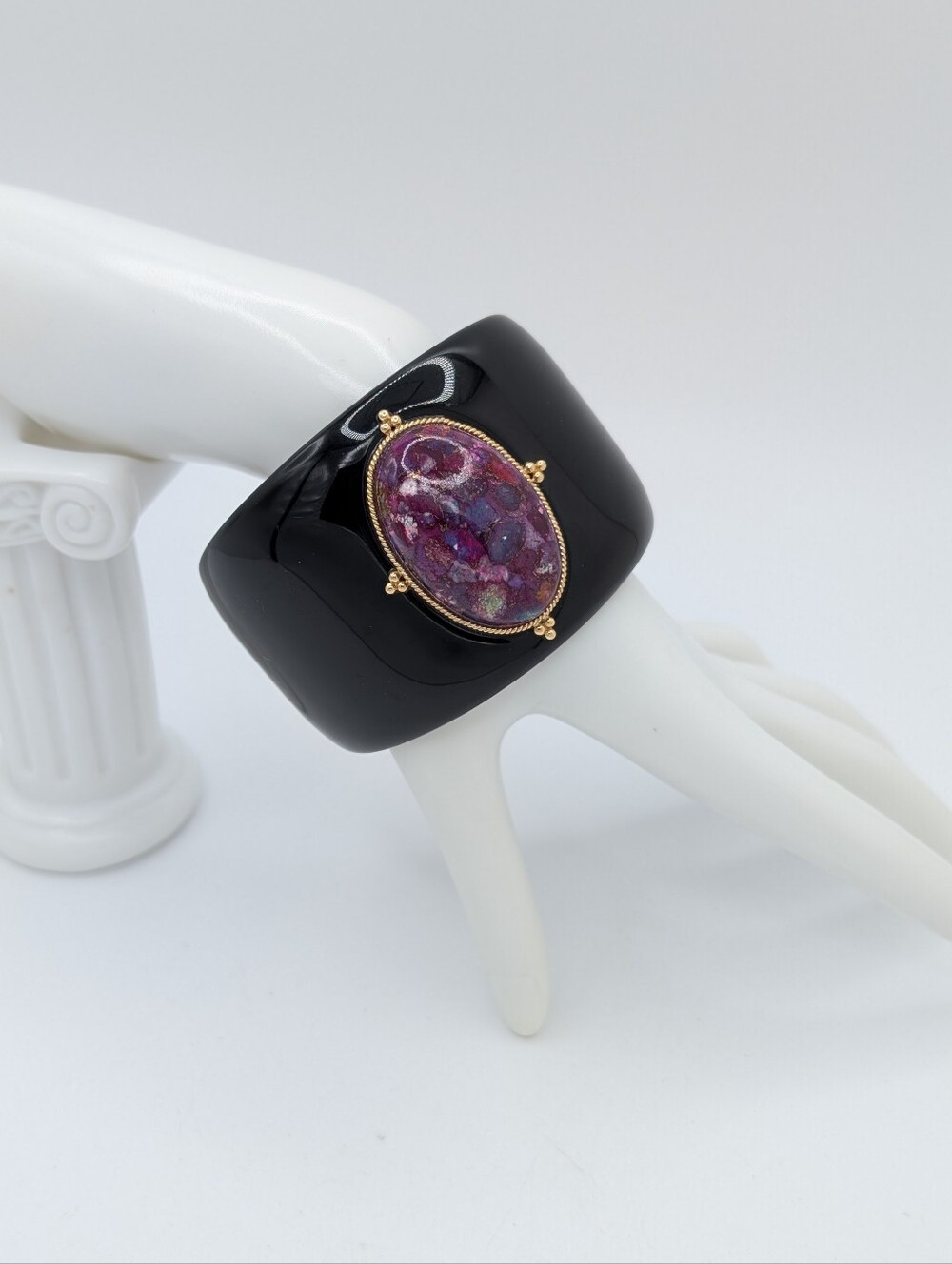 14k Purple Mohave Turquoise Cuff Bracelet
